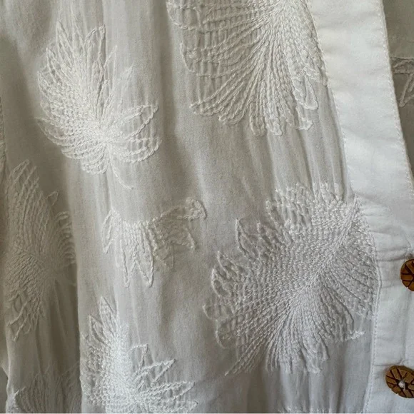 Soft Surroundings Cotton Embroidered Tunic Top - Picture 2 of 8